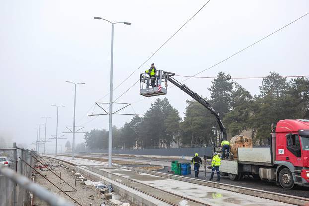 Radovi na Sarajevskoj cesti, proširenje ceste i gradnja nove tramvajske rute