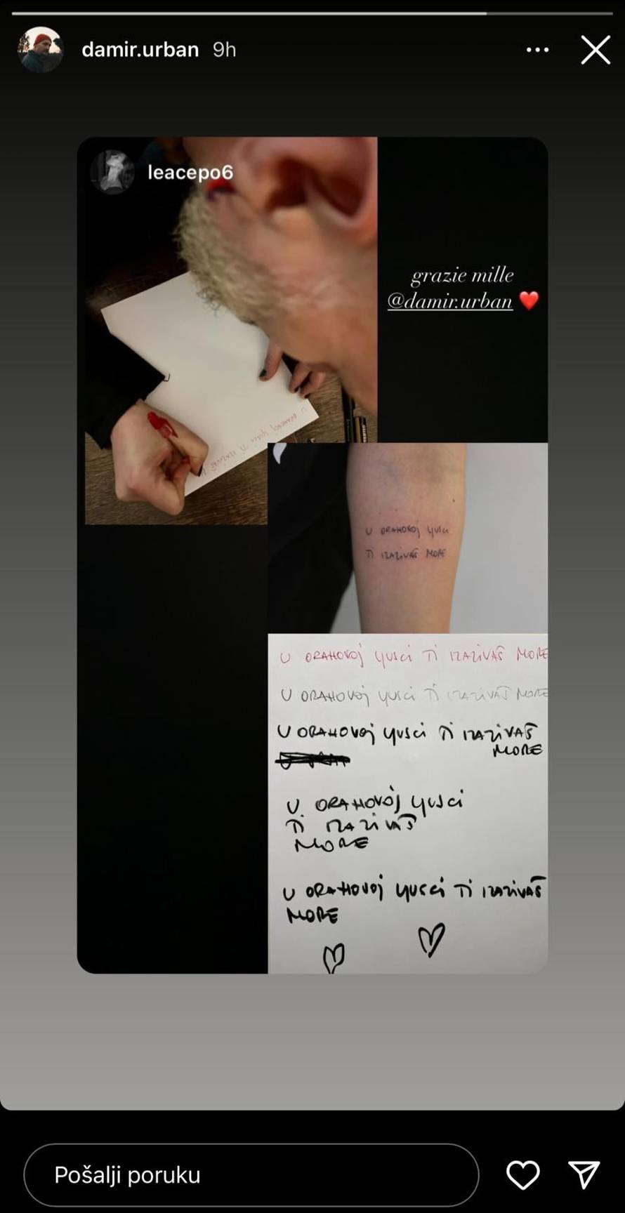 Veliki fan! Djevojka istetovirala stihove iz Urbanove pjesme...