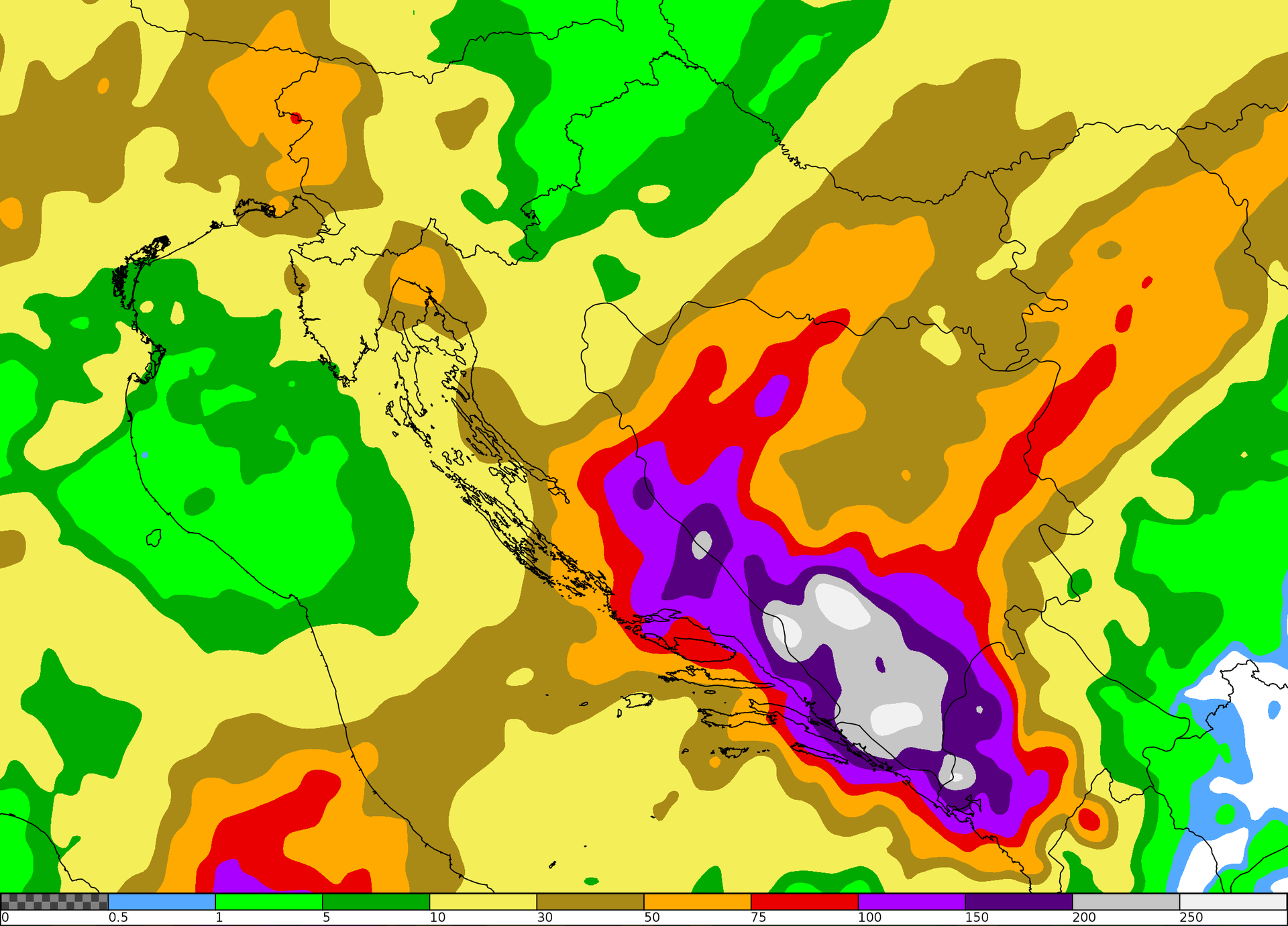 Meteorolozi upozorili: 'Dolaze olujne kiše, moguće su poplave, najgore na jugu Dalmacije'
