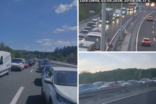 U&Zcaron;IVO Kraj produ&zcaron;enog vikenda na ceste donio gu&zcaron;ve: Kolona na A1 u smjeru Zagrebu je 4 km!