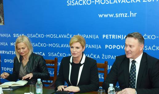 Predsjednica u Sunji: 'Želim vam pomoći koliko god mogu'