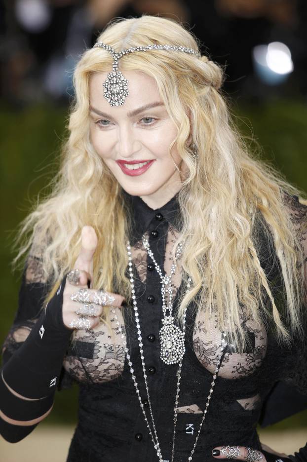 Singer-songwriter Madonna arrives at the Met Gala in New York