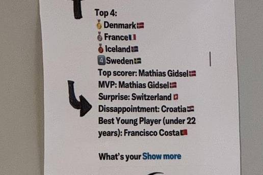 Rukometa&scaron;i isprintali objavu insajdera i zalijepili na zid. Sad im svaki dan slu&zcaron;i za motivaciju