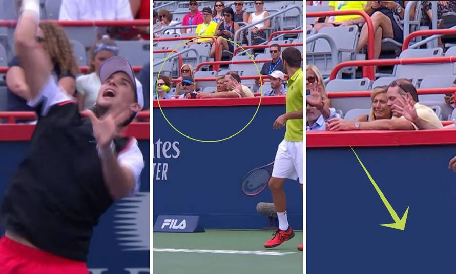 Hoće priznat' garanciju? Thiem volejem razbio mob gledateljici