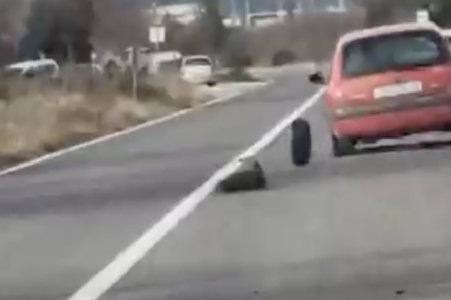 Otpala guma tijekom vožnje