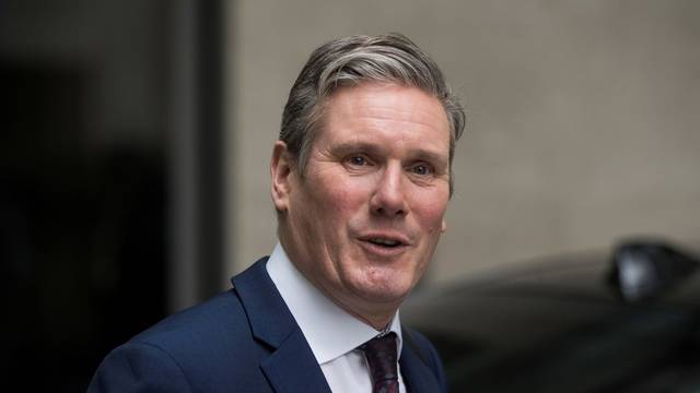 FILE PHOTO: Britain's opposition Labour Party Shadow Brexit Secretary Starmer leaves BBC HQ in London