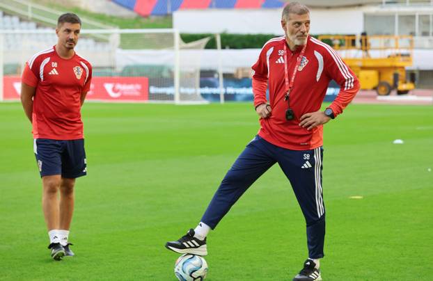 Split: Trening hrvatske nogometne reprezentacije uoči sutrašnje utakmice protiv Španjolske
