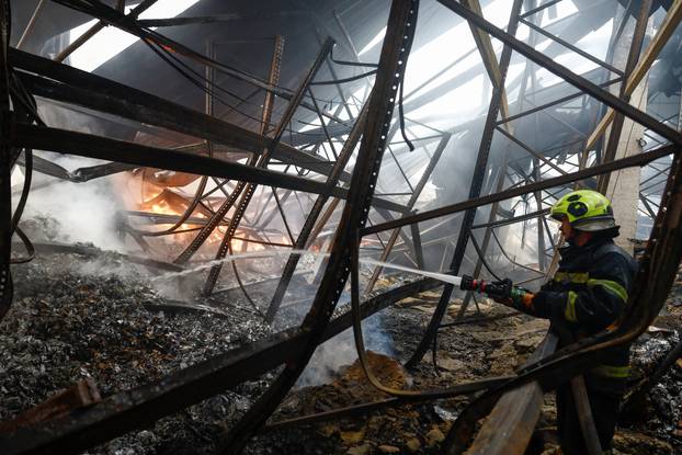 Aftermath of a Russian missile attack in Kyiv