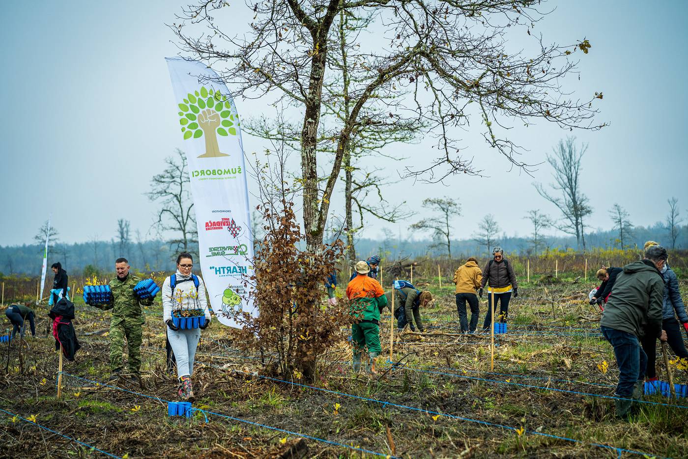 U projektu Co2mpesating by planting volonteri Šumoborci posadili novih 13,000 sadnica