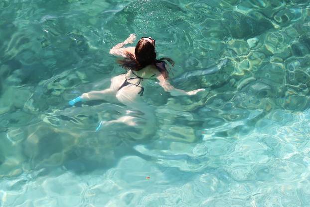 Rijeka: Kupači na gradskoj plaži Sablićevo