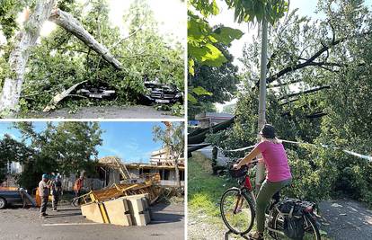 Zagreb jutro poslije megaoluje: Ostaci grana na ulicama, u tijeku sanacija štete i čišćenje