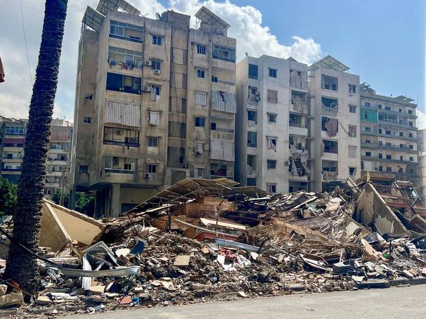 Aftermath of Israeli strikes in Beirut