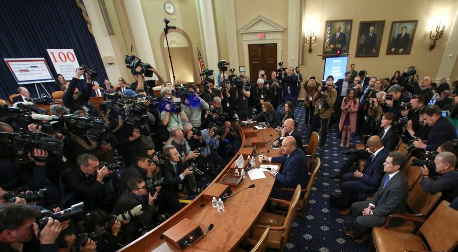 U.S. Ambassador to EU Sondland testifies at House Intelligence Committee hearing on Trump impeachment inquiry in Washington