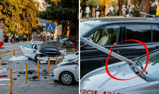 MJESTO STRAVE Ovdje je vozač Tesle usmrtio pješakinju. Dio ograde zabio se u drugi auto!