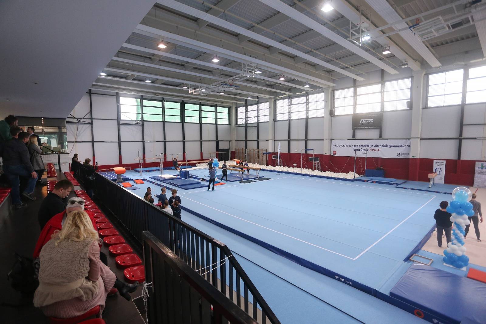 Zagreb: Otvaranje gimnastiÄkog centra u sportskoj dvorani u LuÄkom