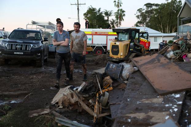 Aftermath of flooding in Glenthorne