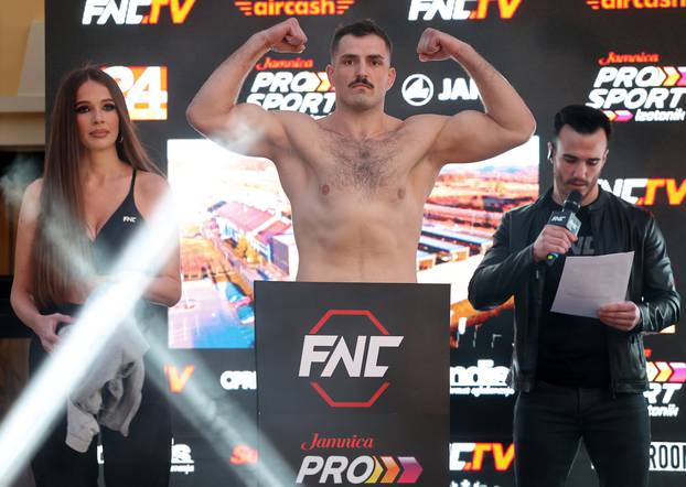 Službeno vaganje boraca za MMA spektakl u Zaboku - FNC 5