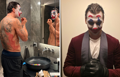 FOTO Zlatan se za Noć vještica našminkao u kultnog Jokera