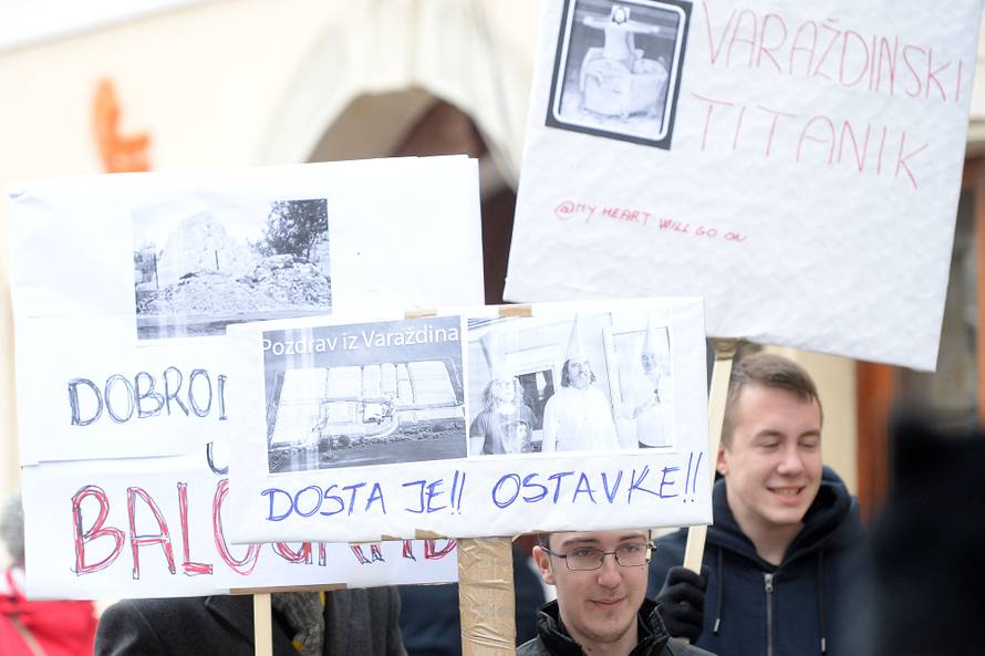 VaraÅ¾dinci prosvjeduju protiv gradonaÄelnika Ivana Äehoka i tvrtke ÄistoÄa