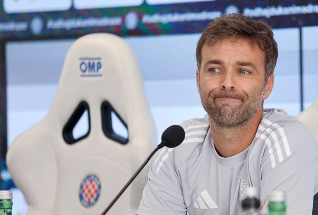 Konferencija za medije HNK Hajduk, trener Gonzalo Garcia i Anthony Kalik