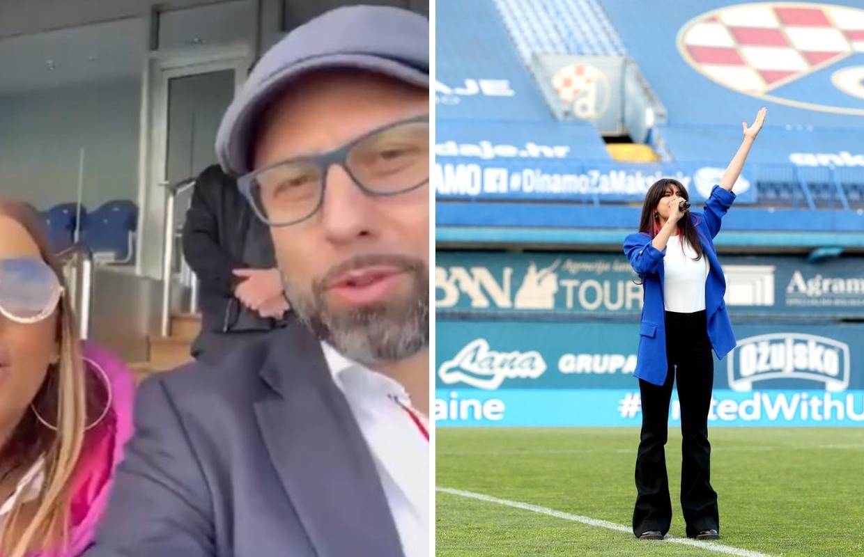 VIDEO Bivši trener Dinama sa suprugom zapjevao ukrajinsku himnu uoči 'utakmice za mir'