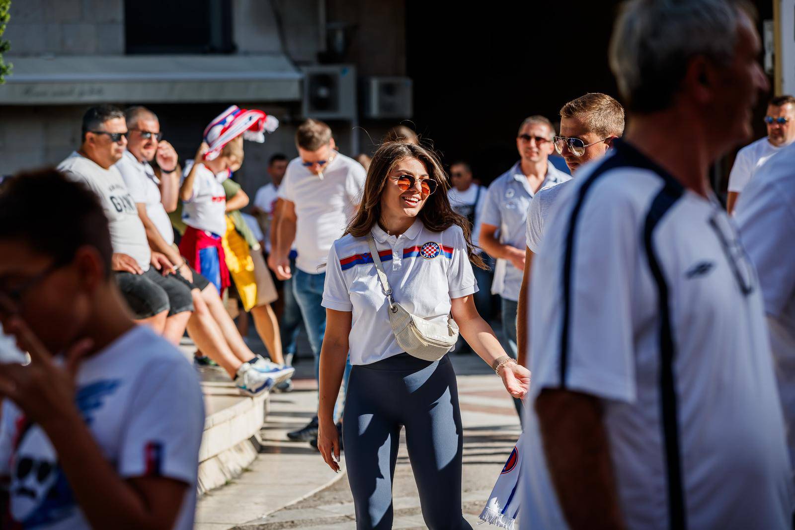 Split: Navijači u centru grada uoči derbija između Hajduka i Dinama