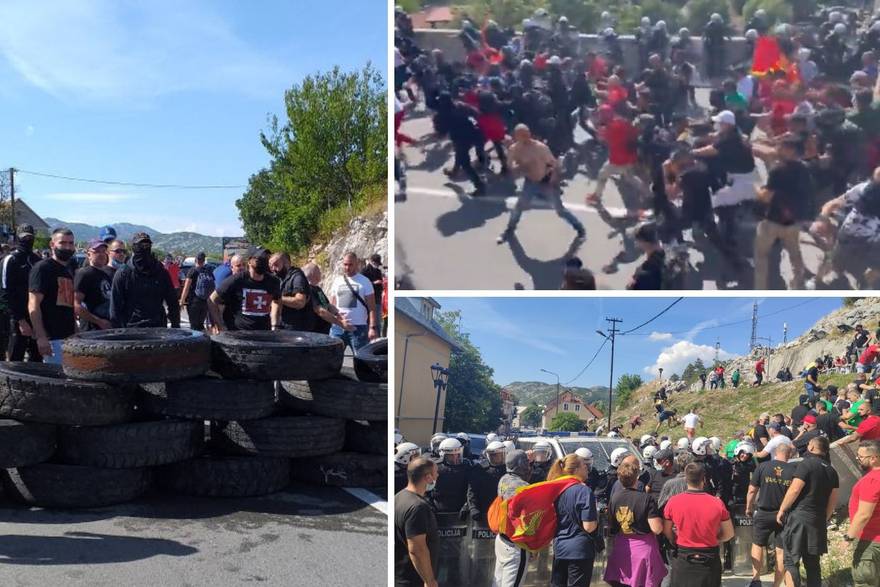 Ustoličenje Joanikija: Napali TV reportere, policija baca suzavce, čuju se rafali, više je ozlijeđenih