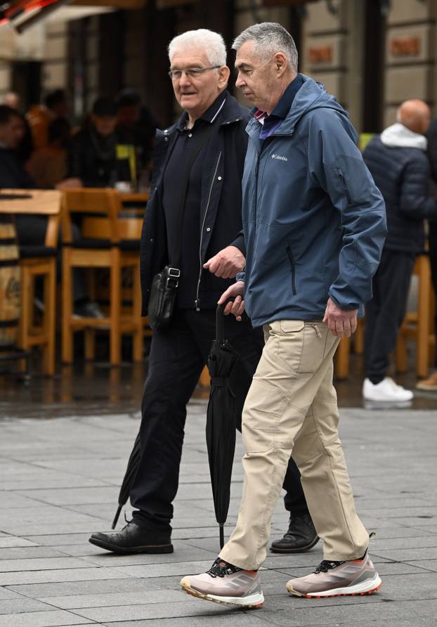 Zagreb: Milivoj Špika i Željko Glasnović u šetnji po gradu 