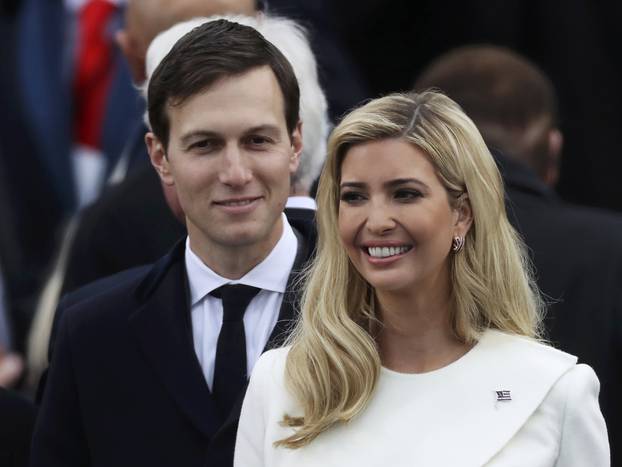 Ivanka Trump and husband Jared Kushner arrive at inauguration ceremonies swearing in Donald Trump as the 45th president of the United States on the West front of the U.S. Capitol in Washington