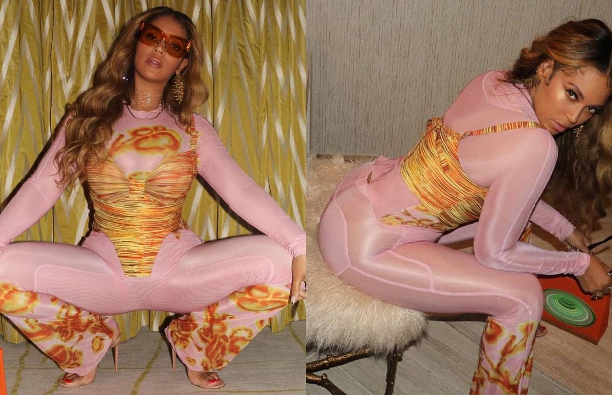 Zavodljiva Beyonce pozirala u prozirnom ružičastom outfitu