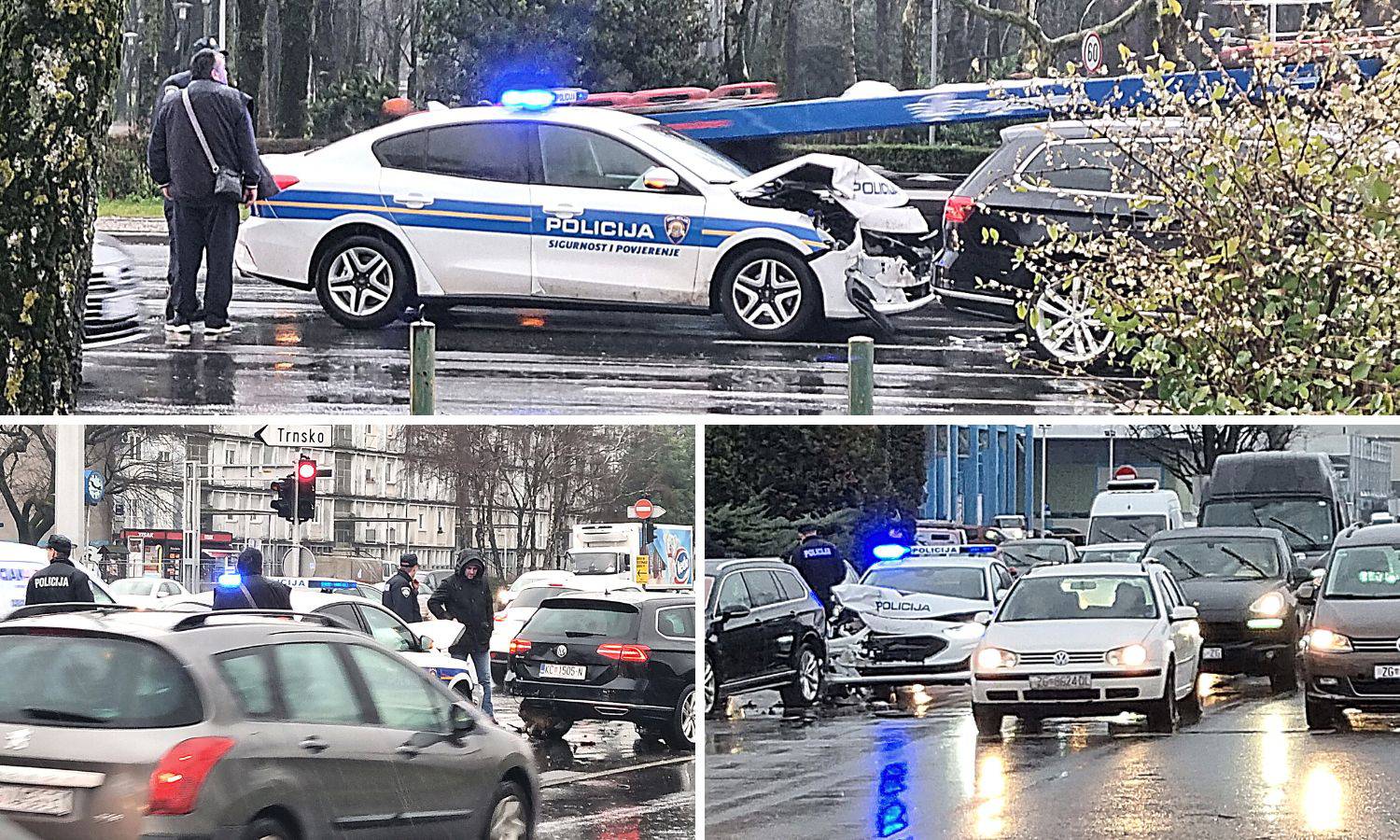 VIDEO Kod Velesajma razbijen policijski auto, čitatelj 24sata: 'Vidio sam trenutak nesreće'