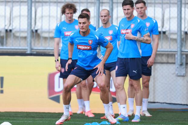 Osijek: Trening češke nogometne reprezentacije