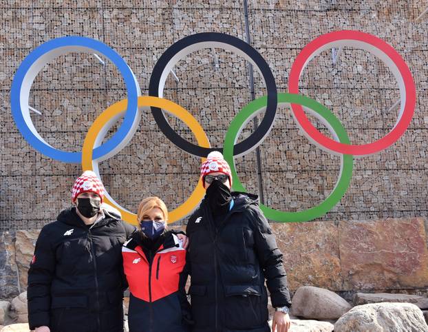 Vjerna navijačica Kolinda: Bivša predsjednica uz Filipa Zubčića uoči njegova nastupa na ZOI