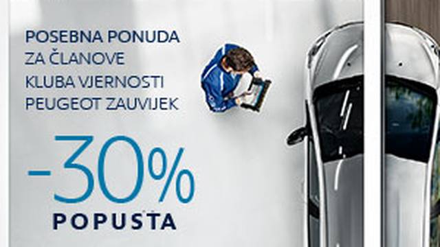 Peugeot servisna akcija za članove kluba vjernosti