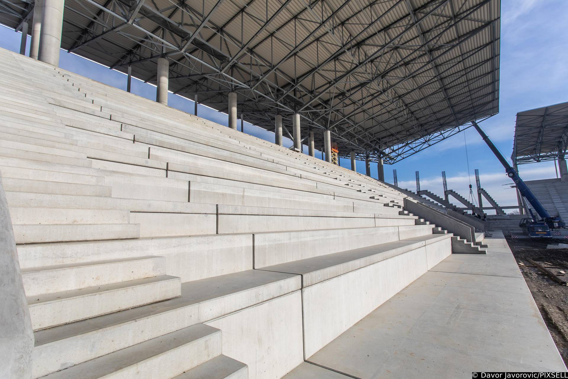 Radovi na novom stadionu osječkog prvoligaša na Pampasu u punom su jeku