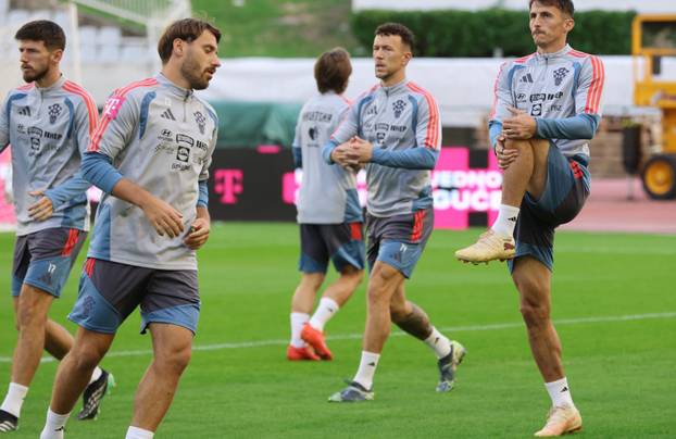 Split: Trening hrvatske nogometne reprezentacije uoči sutrašnje utakmice protiv Španjolske