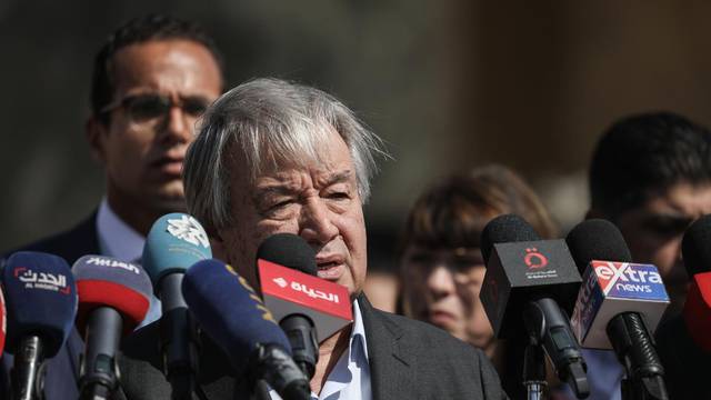 Palestinian-Israeli conflict - UN Chief Guterres in Rafah