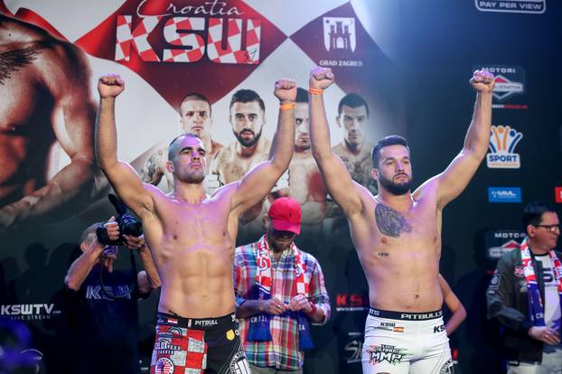 Vaganje boraca uoči borilačkog spektakla KSW 51 u Areni Zagreb