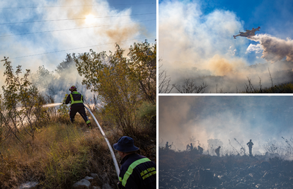 FOTO Požar kod Dubrovnika pod kontrolom, ali i dalje aktivan