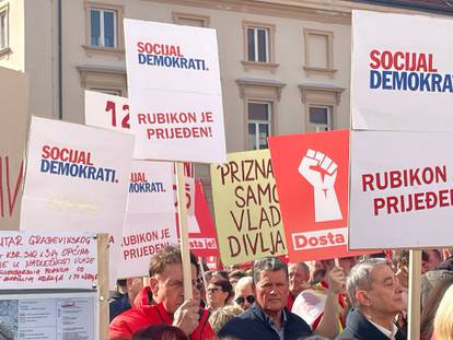 FOTO Plenki, vrime je... Radost stiže nakon izbora: Pogledajte poruke ljevice s Markova trga