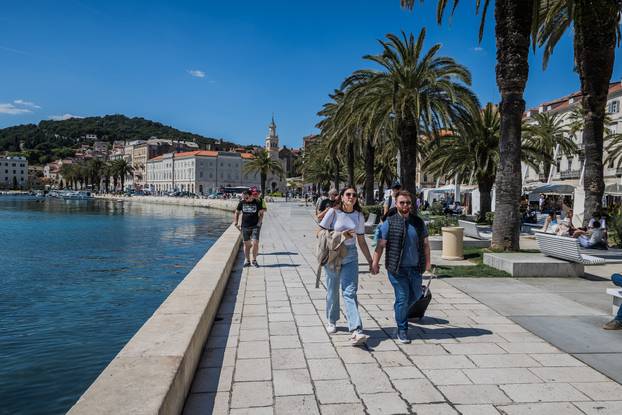 Proljetni ugođaj na Splitskoj Rivi