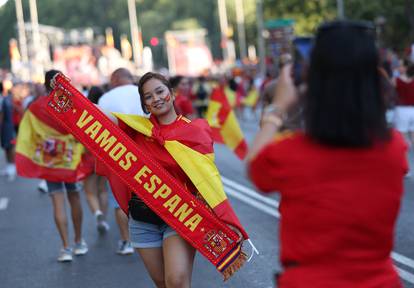 FOTO Španjolci dočekali 'furiju'! Prvaci Europe slave u Madridu