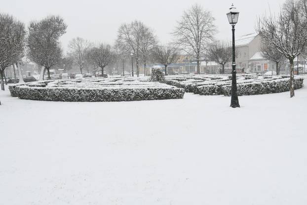 Prvi ovogodišnji snijeg u Bjelovaru