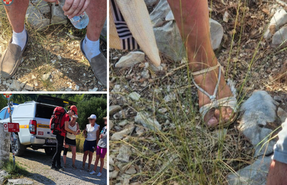 FOTO HGSS spašavao strance na sv. Iliji, nosili su sandale...