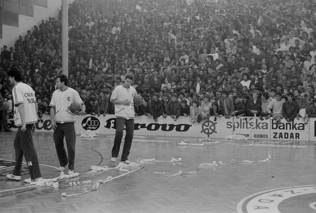Druga utakmica finala play-offa Prvenstva Jugoslavije 1986. godine, KK Cibona - KK Zadar