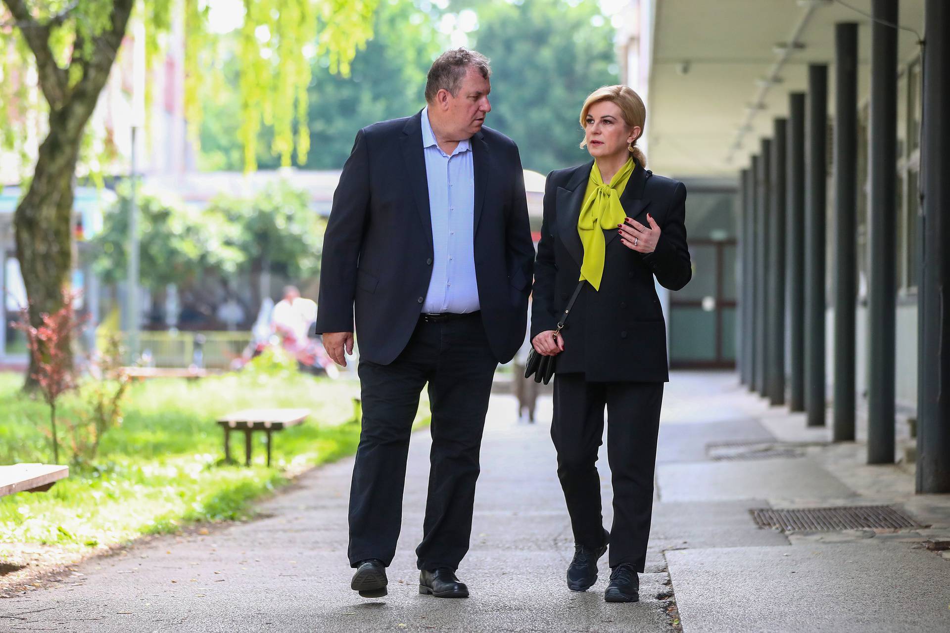 Zagreb: Kolinda Grabar-Kitarović glasovala na izborima za Europski parlament