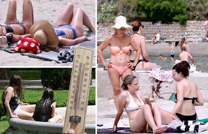 Splićani su na plaži, Zagrepčani u fontanama, u Kninu je 39.9°C! Evo kad završava toplinski kaos