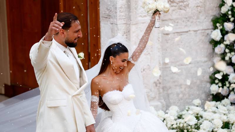 FOTO Bajkovito vjenčanje u Italiji: Donnarummi na veliki dan stigao i suigrač Haaland