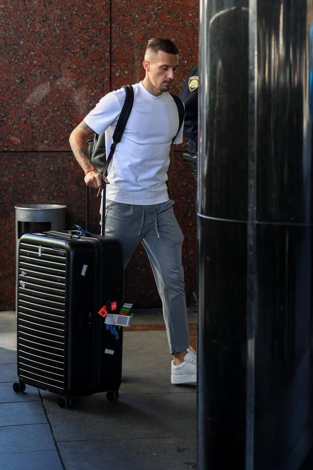 Zagreb: Okupljanje hrvatske nogometne reprezentacije