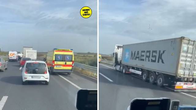 Teška nesreća na zagrebačkoj obilaznici: Jedan mrtav u naletu kamiona na kombi, kolona 6 km
